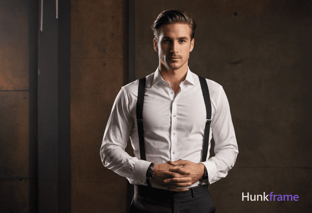 An anonymous figure man with a handsome athletic build and natural skin tone, dressed in white shirt