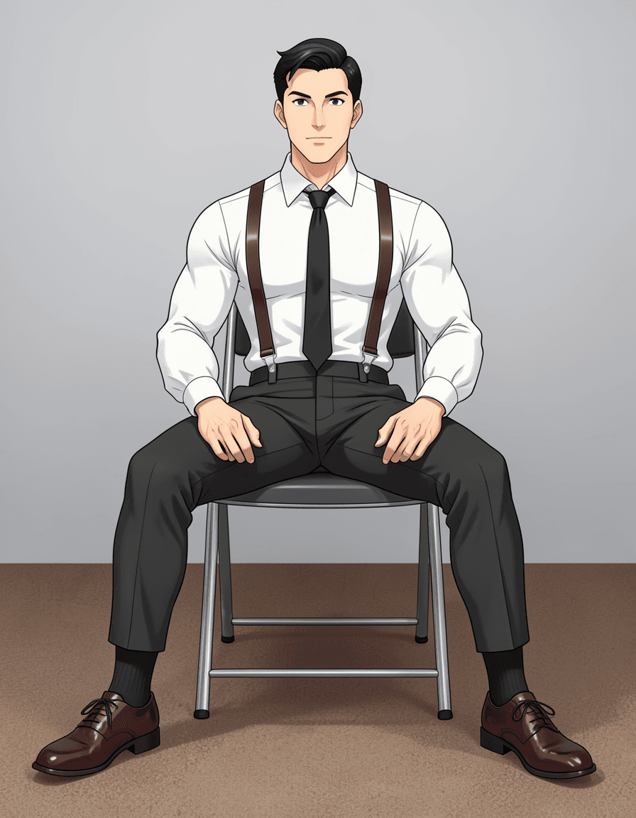 A handsome adult man with light-medium skin and short black hair stands casually in a modern apa